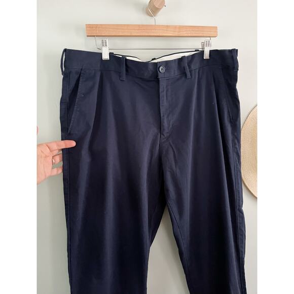 J Crew Factory | NWOT | Men's Straight-fit flex chino pant in Navy | Sz 38/32 - Picture 3 of 10